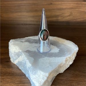 Brand New 925 Sterling Silver Bloodstone Ring Unisex Excellent quality.